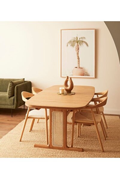 MoldHome Ahşap Sylas hazeranlı yemek masası