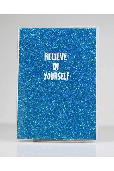 4nio Caietul Believe Blue Glitter