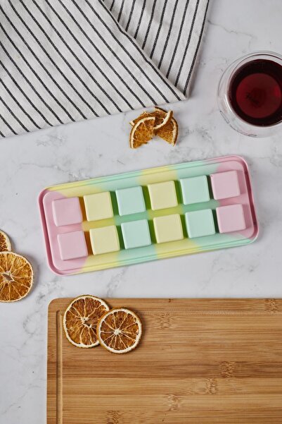 Perotti Silicone 12li Buz-Çikolata Kalıbı-Kare-Renkli