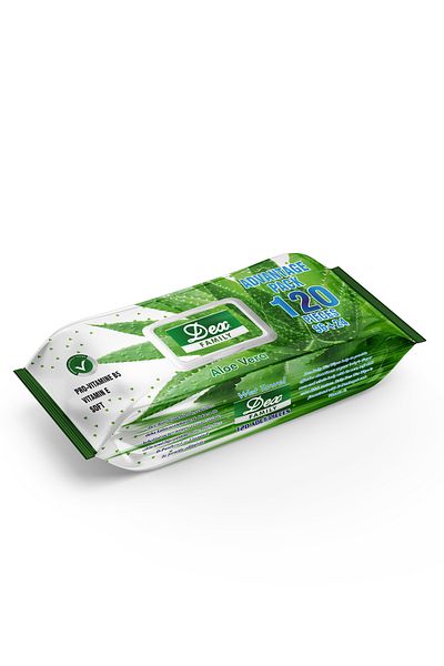Dex 1 Pack of 120 Aloe Vera Wet Towels
