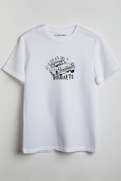 SM Satranç Medya Μπλουζάκι Hogwarts Unisex - Μοντέλο αυτοκινήτου με στάμπα στο μπροστινό μέρος