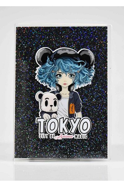 4nio Caiet negru Tokyo argintiu