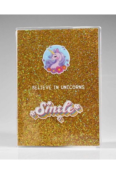 4nio Yellow Flowered Unicorn Laptop