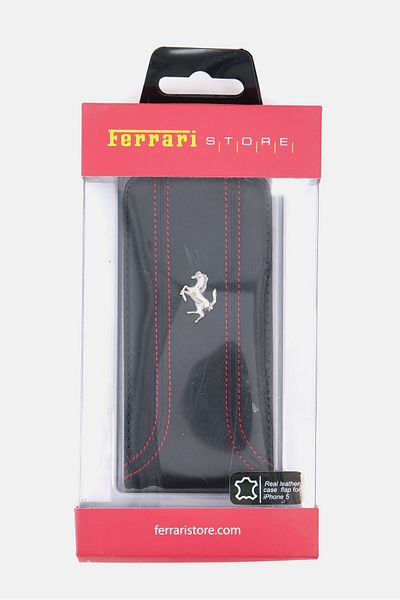 Ferrari Iphone 5 Leather Flapcase, Black