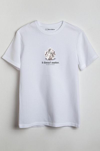 SM Satranç Medya Δεν έχει σημασία Unisex T-Shirt με στάμπα μπροστά