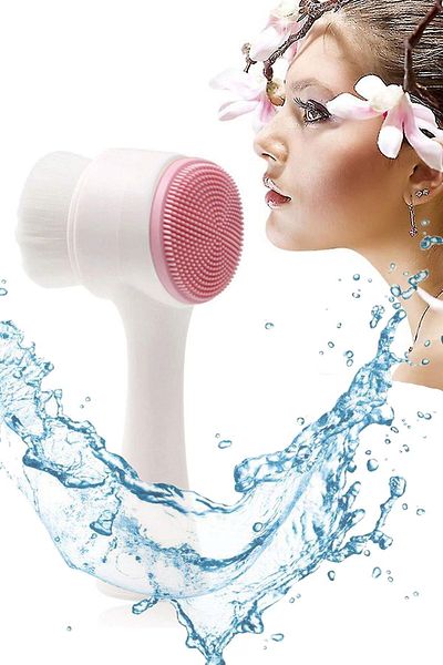 Factorial Double Sided Purifying Peeling Brush - Silicone Face Washing Tool