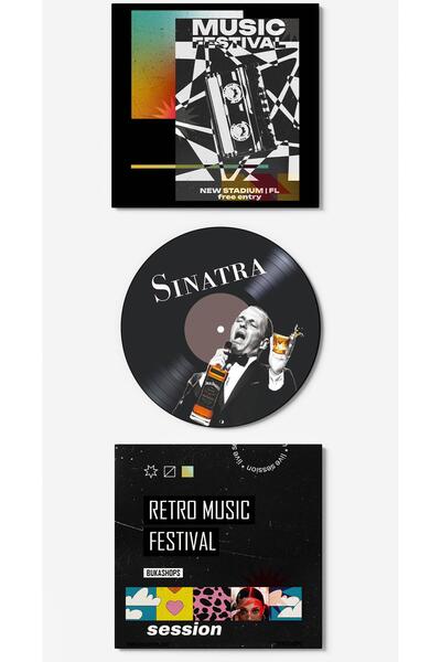 Buka Shops Frank Sinatra Plak Duvar Dekoru