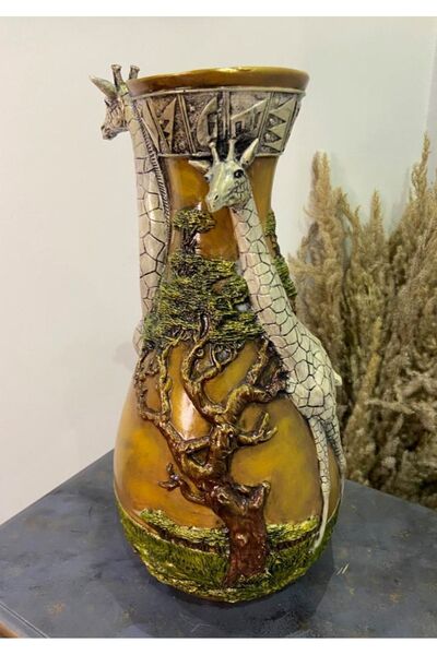 Gardenya Zürafalı Polyester Vazo 3d Model 1