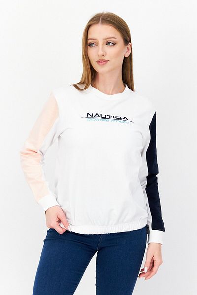 White nautica sweatshirt cheap
