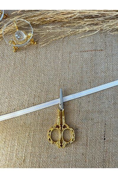 TutkuSetUp Promise-Engagement Scissors, Promise Engagement Ribbon Cutting Scissors, Processing Detailed, Gold Scissors,