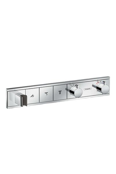 Hansgrohe Rainselect 3 Outlet Chrome Thermostatic Built-In Bathroom Faucet - 15356000