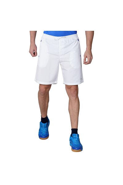 Nivia Urban Peach Shorts for Men | White/Royal Blue | M | Polyester |  Regular Fit | Gym Shorts