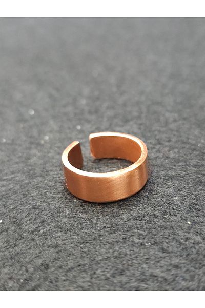 Yüksel Boncuk Copper Matte Ring - Safe and Stylish Design