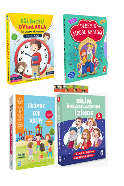 Mavi Kirpi Yayınları 1-2 sınıf Okuma setleri-Okumak Çok Kolay,Bilim İnsanları...