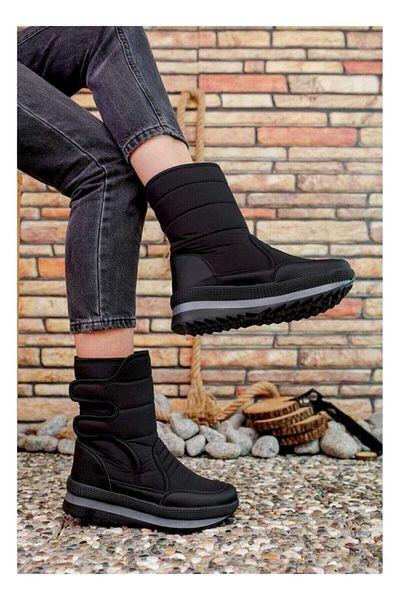 Mnz shoes Νέες χειμερινές μπότες χιονιού από ύφασμα Fleece Parachute