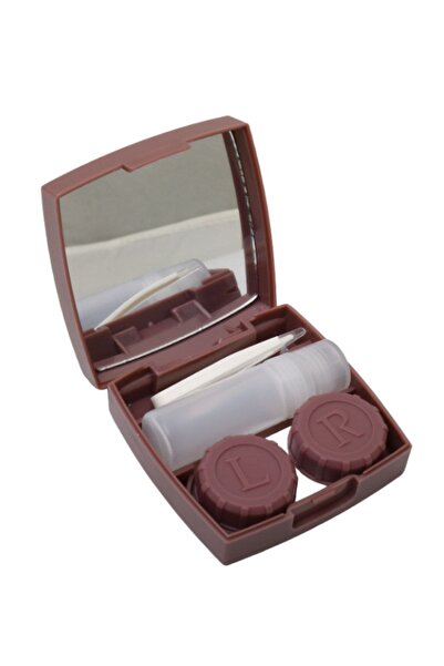 Singularis Bordo Aynalı Lens Kutusu 5 Parça Set