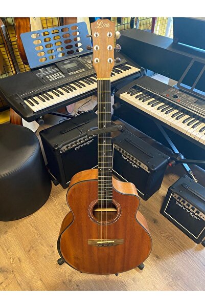 Champes Lea Elektro Akustik Gitar Jumbo Kasa Akustik Gitar Sahne Gitarı