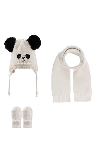 Kitti 0-12 Months Baby Boy, Scarf Beanie Gloves Set of 3