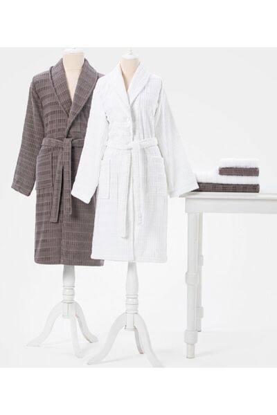 Özdilek Land Kadife Aile Seti (BORNOZ TAKİMİ)