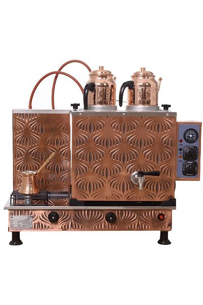 KUTLU Kanuni 2 - Copper Tea Boiler with Teapot