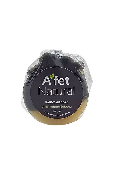 AFET NATURAL صابون الكربون المنشط 100 جرام - صابون بالكربون المنشط