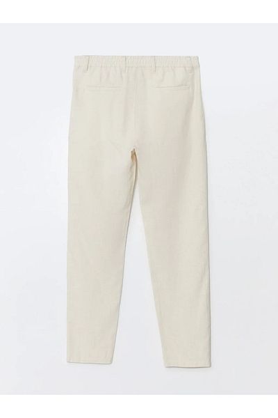 LC Waikiki Lcwaikiki - Classic Beige Linen Blended Men's Trousers