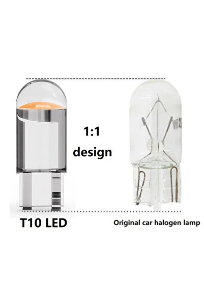 FEMEX 5 Adet Yeni Nesil T10 LED Ampul Park, Plaka, İç Aydınlatma BEYAZ