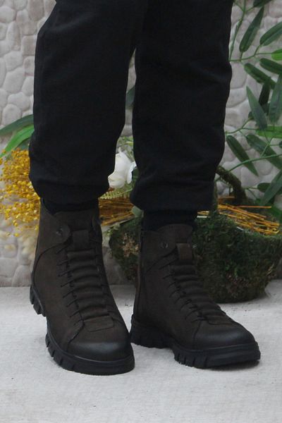 Hammer Jack Ανδρικές μπότες από γνήσιο δέρμα 20725 Model Brown Color