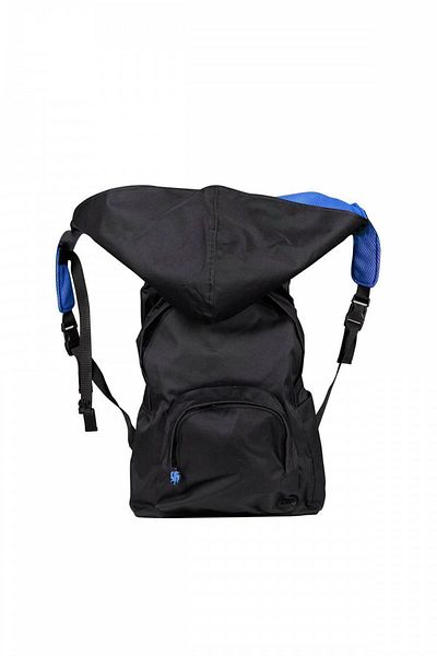 Deriderim Rucsac de școală mare Morikukko Black Blue - Glugă detașabilă, ușoară