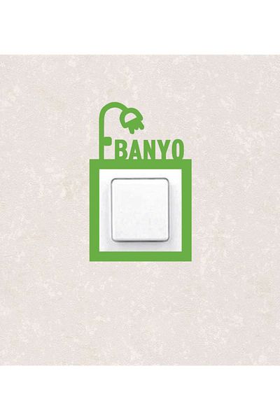 BLgrup 2102-y Laser Cut Wooden Switch Socket Frame Green Single Bathroom