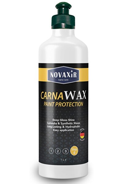 novaxir 4’lü PASTA CİLA SET, 500 mL KALIN, ORTA, İNCE PASTA-, CARNAWAX BOYA KORUMA NvPSET500