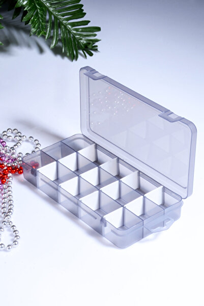 Bev Kitchen سعة قابلة للتعديل 15 حجرة منظم قلادة مجوهرات مطرزة بالخرز