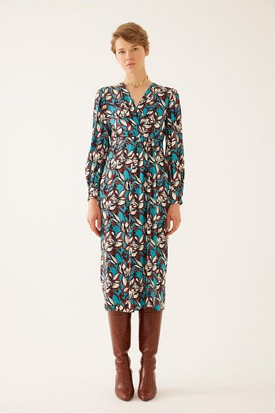 Exquise Rochie cu fantă cu imprimeu floral