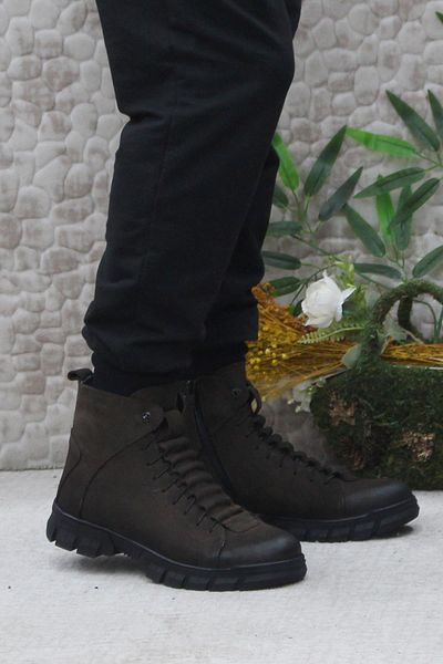 Hammer Jack Ανδρικές μπότες από γνήσιο δέρμα 20725 Model Brown Color