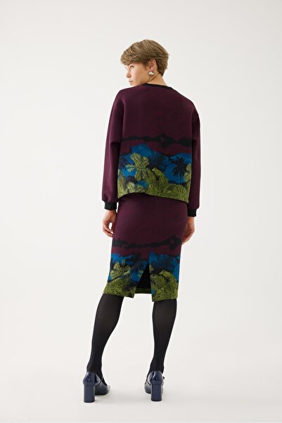 Exquise Renkli Desenli Sweatshirt