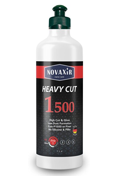 novaxir HEAVY CUT 1500 ÇİZİK ÇIKARICI KALIN PASTA, 500 mL, SİLİKON-DOLGU İÇER...