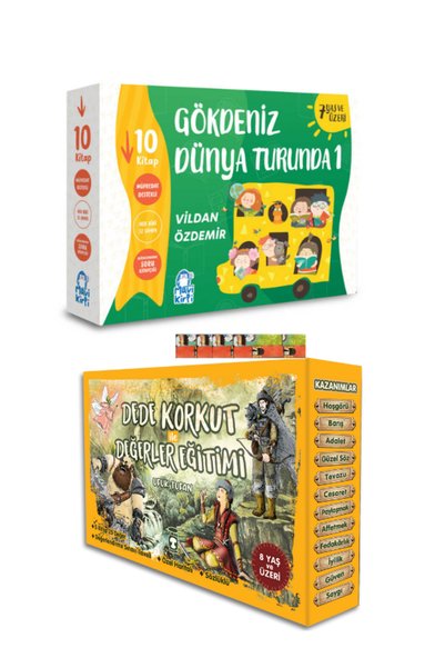 Mavi Kirpi Yayınları 2-3 Sınıf Okuma setleri-Gökdeniz Dünya Turunda-10kitap,D...