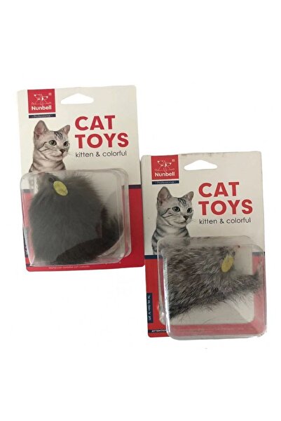 Nunbell Tüylü Fare Kedi Oyuncağı 1 Adet