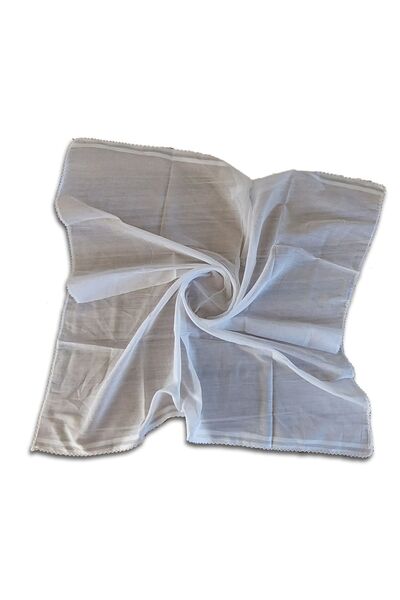 Algelsineve كتابة من القماش القطني الأبيض العادي المطرز