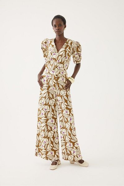 Exquise Floral Patterned Trousers