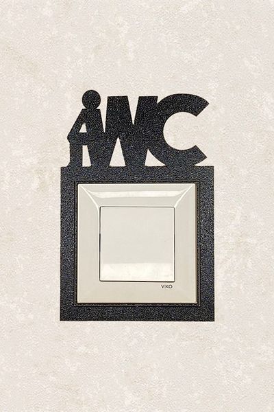 BLgrup 2118 Laser Cut Wooden Socket Frame Single WC ( 2)