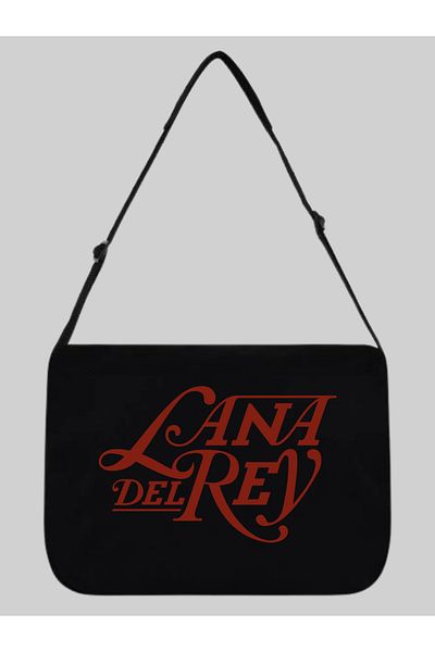 Cemira Pânză neagră Lana Del Rey - Geantă Messenger și Laptop, Geantă de școală Street Style