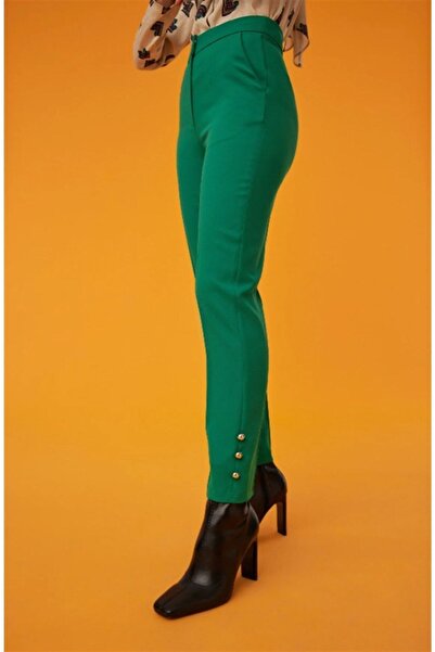 Exquise Trousers with Button Detail on the Legs