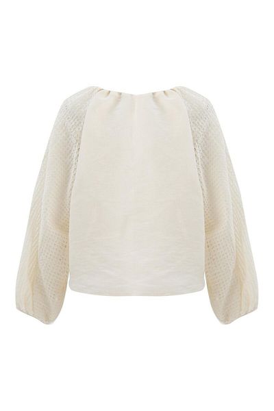 Exquise Woven Detailed Hand Blouse