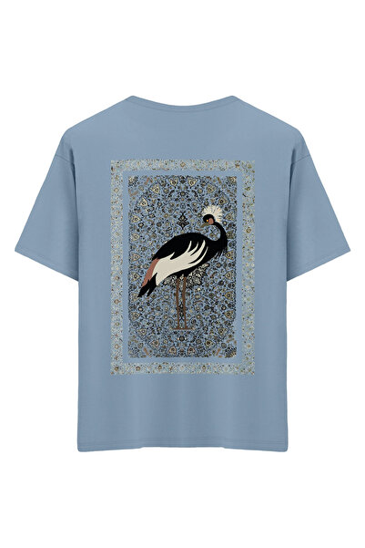 Mounte Bianca Unisex paun - Oversize kroj T-shirt