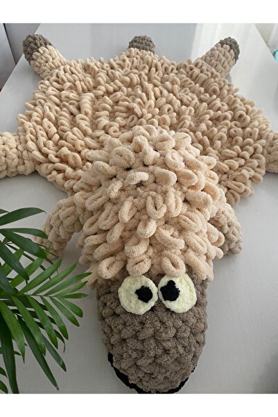 ÖRGÜCÜ DESİGN Puffy Kuzulu Oyun Halısı