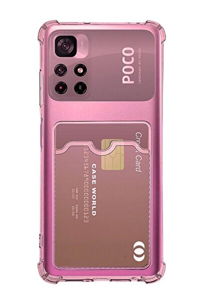 HANPORIUM Poco X4 Pro 5G Kılıf Darbe Emici Köşe Korumalı Kartlıklı Cüzdanlı S...