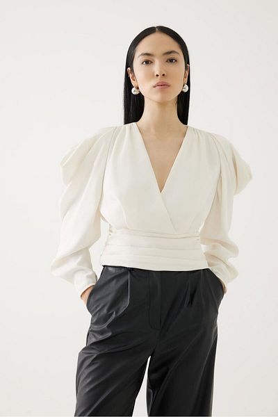 Exquise Double Breasted Blouse