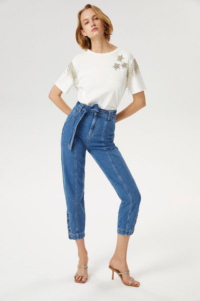 Exquise Pantaloni de jeans cu talie înaltă