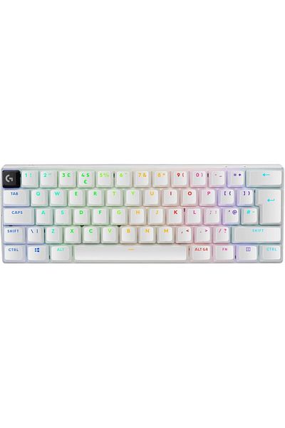 logitech G PRO X 60 LIGHTSPEED Wireless Gaming Keyboard,TKL 60%  GX Optical Tactile Switches White